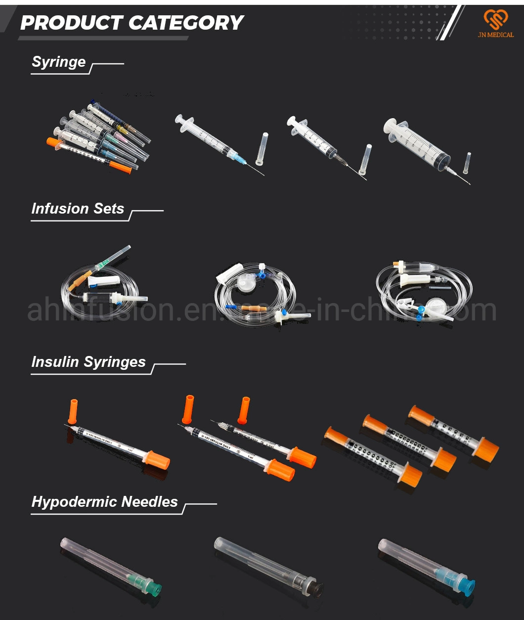 CE Approved All Sizes Medical Sterile Luer Lock Disposable Injection Plastic Syringe